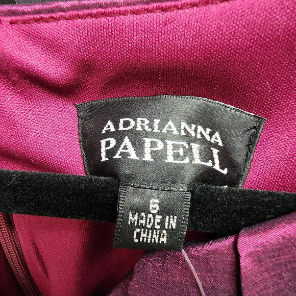 Adrianna Papell Purple Sheath Dress Size 6 - Picture 8 of 10